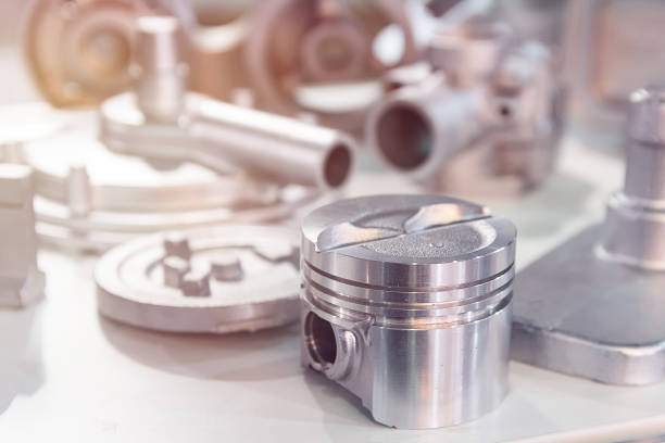 istock Metal products made by casting techniques close up 2165850678