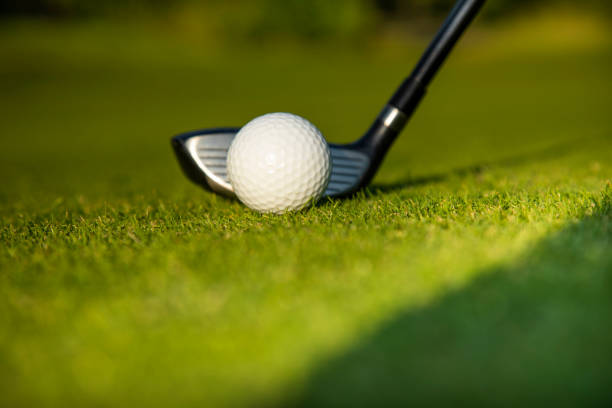 istock Playing Golf ball, course on a sunny day 2165851947