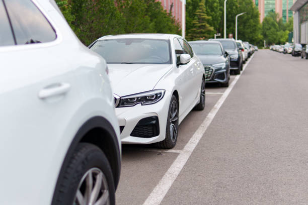 2024.6.9, Beijing, China. Cars parked in a row