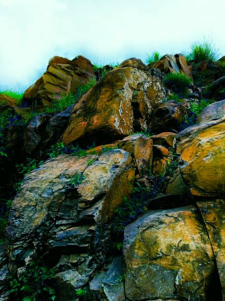Image of beautiful stone on top hills