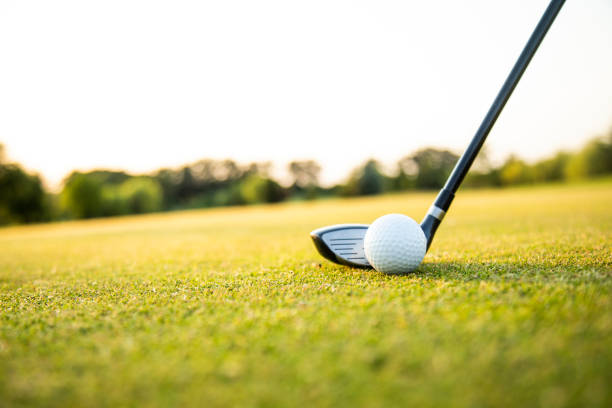 istock Playing Golf ball, course on a sunny day 2165862878
