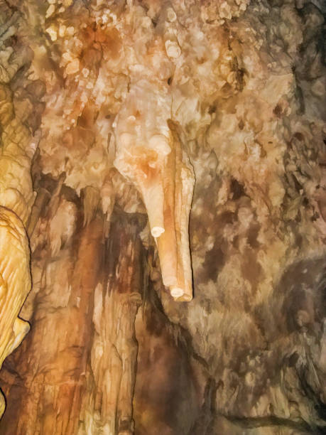Abstract drawing of an underground cave with stalactites and stalagmites. Limestone karst formation. Travel and vacation concept. Digital painting. Abstract naturalism, relief pattern Abstract drawing of an underground cave with stalactites and stalagmites. Limestone karst formation. Travel and vacation concept. Digital painting. Abstract naturalism, relief pattern. digital underground stock pictures, royalty-free photos & images
