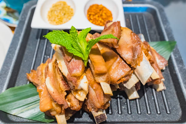 Rack of Lamb, Lamb Ribs with Hand-grabbed Style