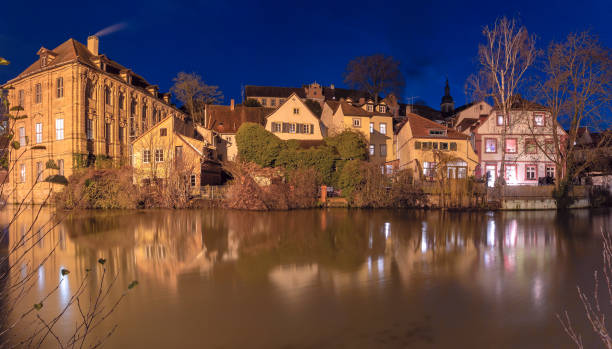 Night View of Bamberg Old Town, Bamberg, Germany