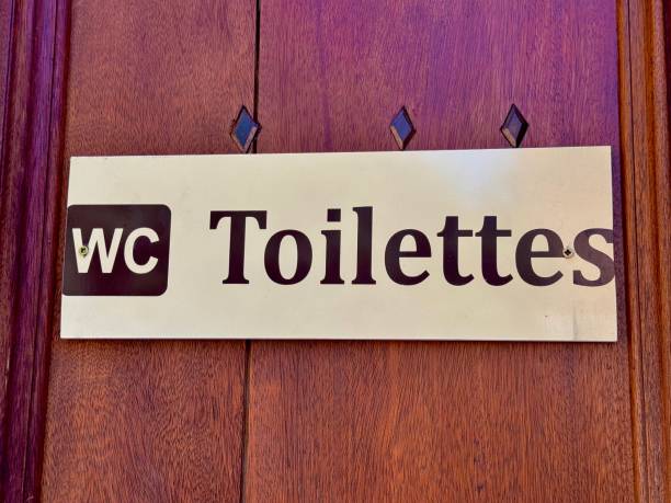 istock Water closet toilettes sign 2165886036