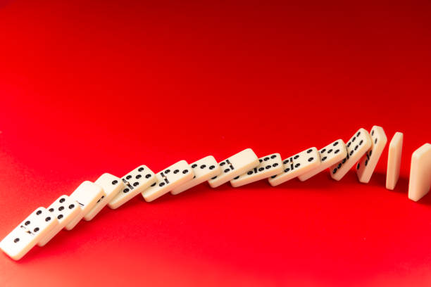istock Domino effect acting on the acrylic pieces. 2165887647