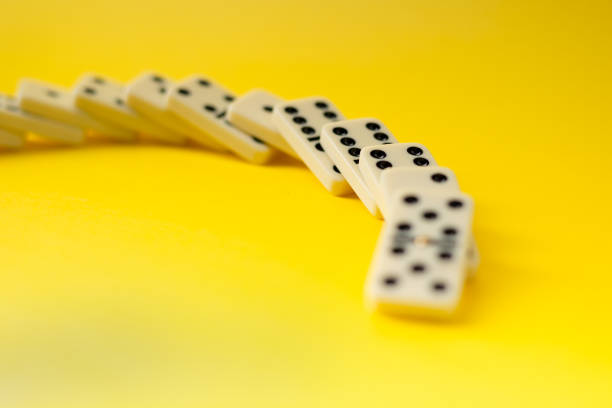Close-Up Of Domino On Table
