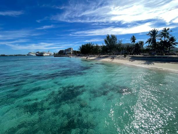 istock Crystal clear turquoise waters and beach in Bahamas 2165889565