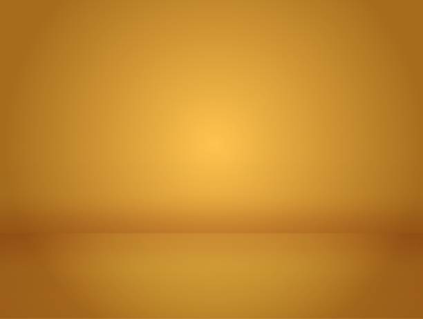 istock Modern empty copy space in brown golden color, editable vector. Glowing wall with space in the center 2165892660