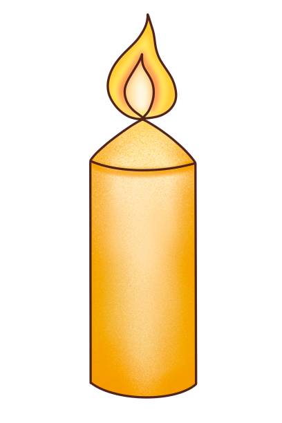 istock A Christmas candle for a gift is a illustration, hand-drawn with watercolor brushes, with outline on a white background. 2165895637
