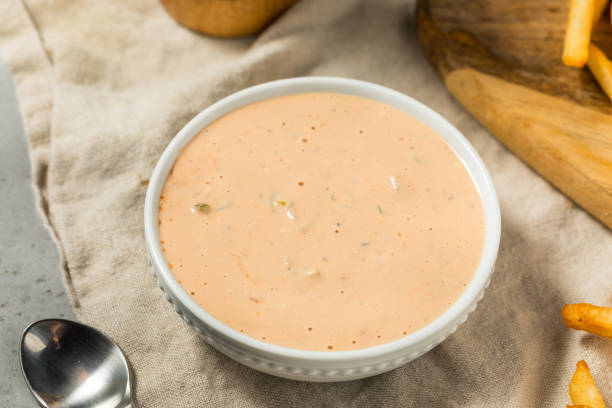istock Spicy Homemade Burger Sauce with Pickle 2165897215