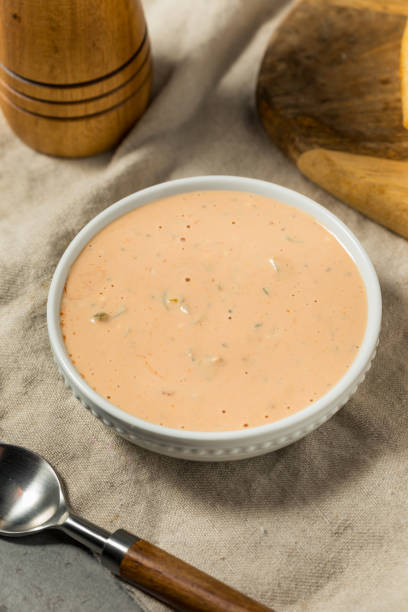 istock Spicy Homemade Burger Sauce with Pickle 2165897300