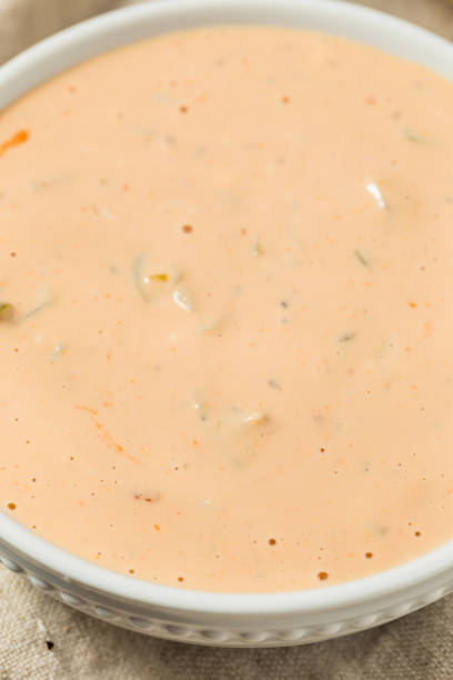 istock Spicy Homemade Burger Sauce with Pickle 2165897443