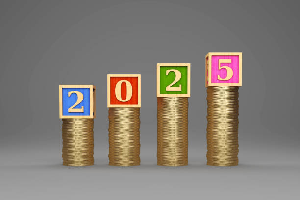istock New Year 2025 Creative Design Concept with Gold Coins 2165899702