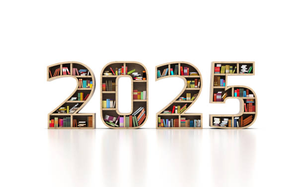 istock New Year 2025 Creative Design Concept with Book Shelf 2165900290