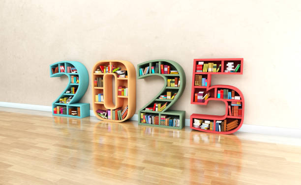 istock New Year 2025 Creative Design Concept with Book Shelf 2165900298
