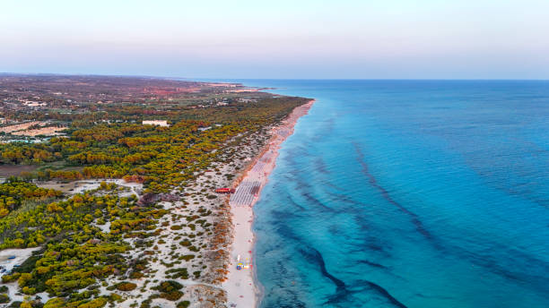 istock Torre San Giovanni, Italy, drone 2165900502