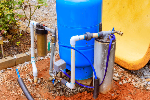 istock PVC water pipe is being connected to a water supply artesian well system pump house 2165903017