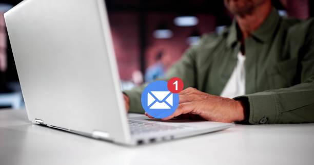 istock Receive Email Online On Laptop 2165903929