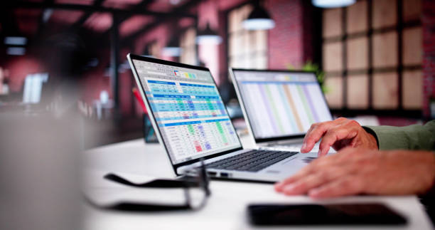 istock Medical Data In Spreadsheet. Accountant Billing 2165903963