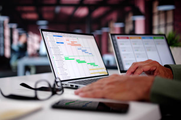 istock Business Schedule Calendar And Agenda Gant 2165903970