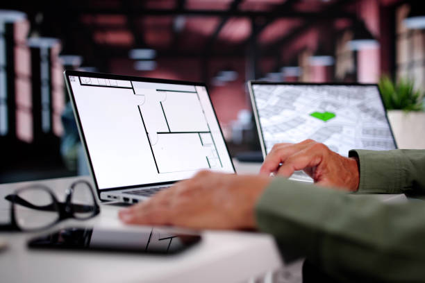istock Cadastre Map And City Building Survey 2165903977