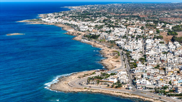 istock Torre San Giovanni, Italy, drone 2165908501