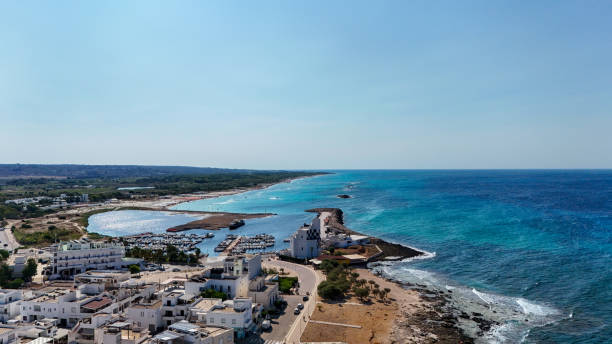 istock Torre San Giovanni, Italy, drone 2165913860