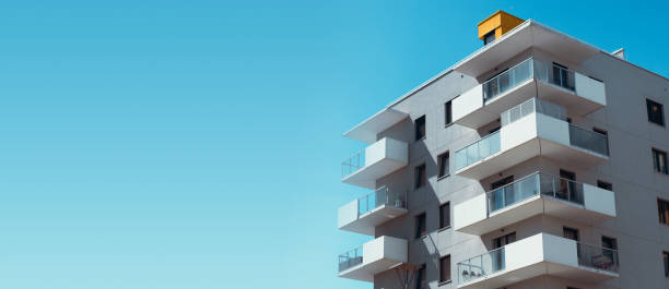 istock Residential area with modern apartment buildings 2165914034