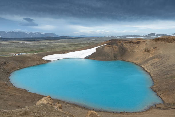 Viti Lake, located in the Krafla volcanic region of northern Iceland, is a stunning and otherworldly geothermal crater lake. This picturesque lake is situated within the Viti caldera, a volcanic crater formed by an explosive eruption in the early 19th century.