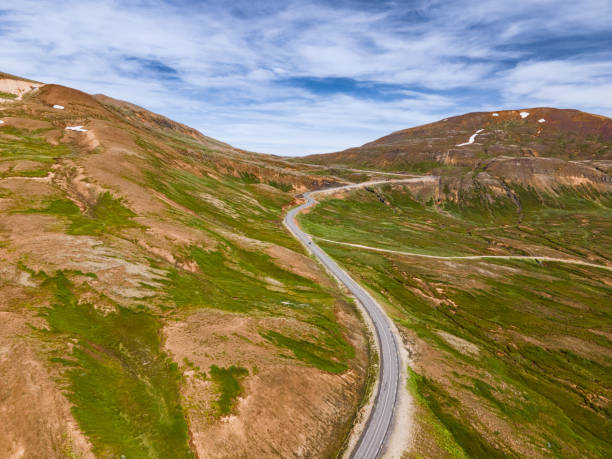 istock Single road across Iceland's mountain 2165928682