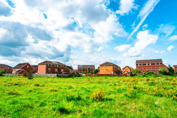 British town landscape view in England UK
