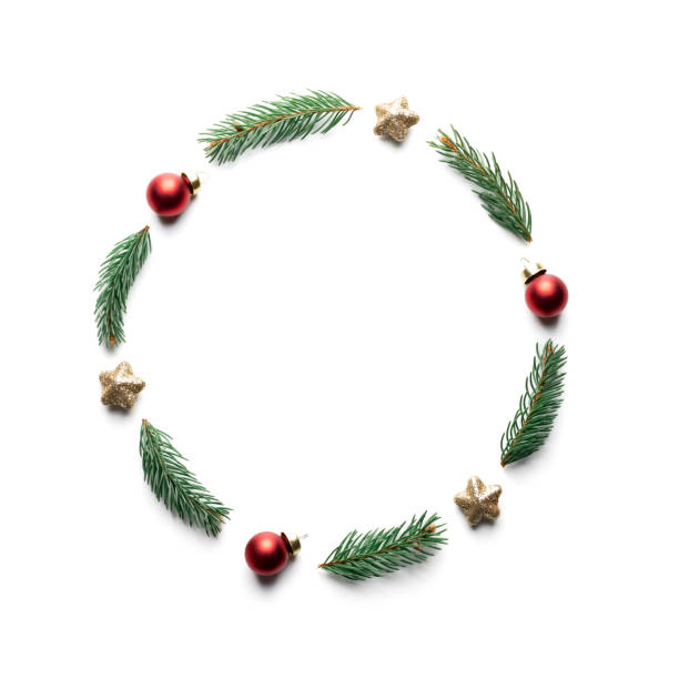 istock Creative Christmas background with Christmas balls 2165935098
