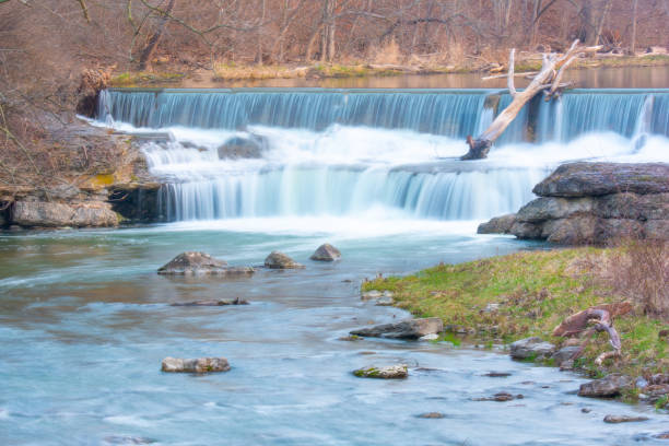 istock Waterfall-Pipe Creek Falls-Cass County, Indiana 2165935287
