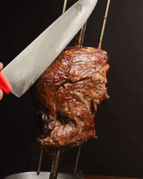 istock Strip steak sliced with knife 2165939171