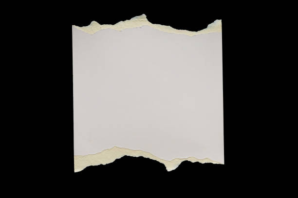 istock White ripped paper torn edges strips isolated on black background 2165943905