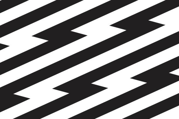 Zigzag lines wallpaper. Zig zag print. Thunder bolt background. Electricity power, flash light, jagged stripes pattern. Superhero, boom, speed or surprise cartoon effect. Vector graphic illustration Zigzag lines wallpaper. Zig zag print. Thunder bolt background. Electricity power, flash light, jagged stripes pattern. Superhero, boom, speed or surprise cartoon effect. Vector graphic illustration. spike vector stock illustrations