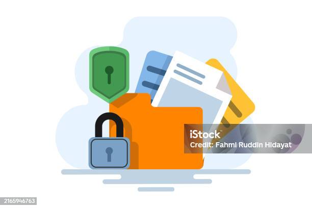 Data Privacy Red File Data Security And Privacy Concept File Protection Safe Confidential ...