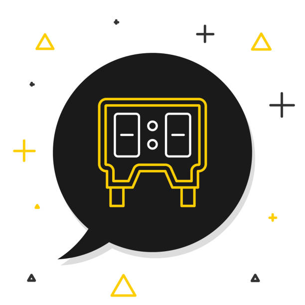 Line Sport baseball mechanical scoreboard and result display icon isolated on white background. Colorful outline concept. Vector Line Sport baseball mechanical scoreboard and result display icon isolated on white background. Colorful outline concept. Vector. baseball-scorecard stock illustrations