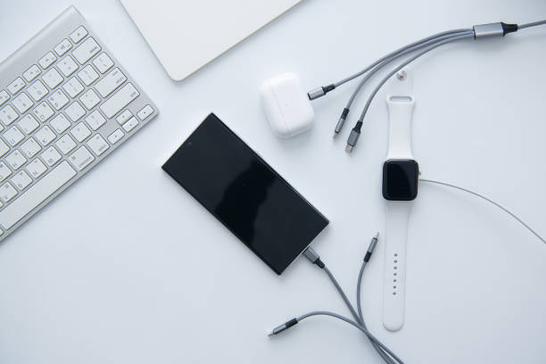 istock Charger, smartphone and keyboard 2165955071