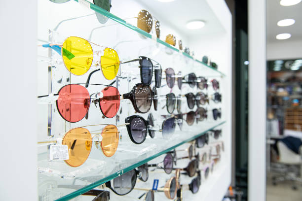 istock sunglasses on display in the store 2165957233