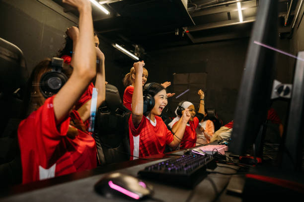 istock Champions in Red: A Diverse Team’s Historic eSports Win 2165961888