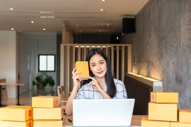 istock Entrepreneur small business working at home.start up small business concept. 2165963782