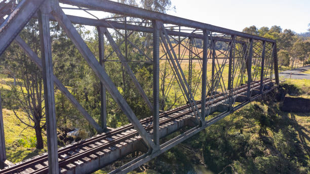 istock Old railway bridge part of a rail trail hiking path 2165968042