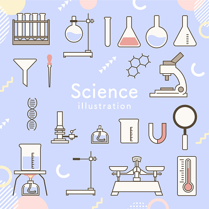 Science Simple Stock Simple Science Illustration Set Stock Illustration - Download Image Now ...