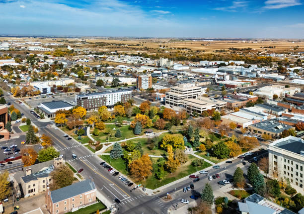 istock Greeley Downtown Aerial During Autumn 2165968966