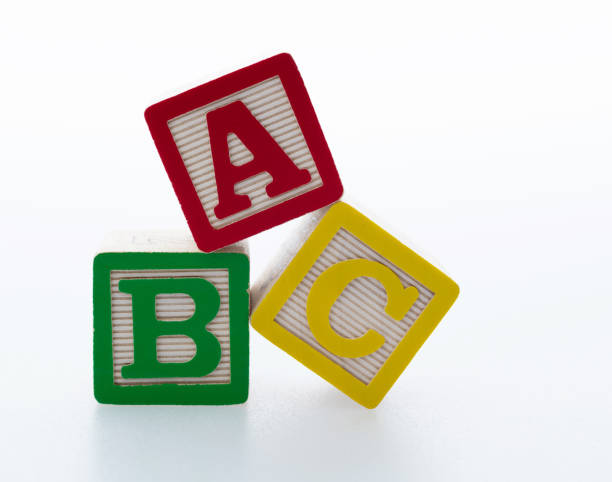 istock Wooden blocks with letters ABC 2165969229