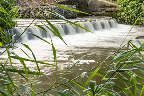 Small waterfalls at George W. Childs Park in the Delaware Water Gap National Recreation Area, Pennsylvania, USA
