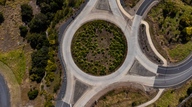 istock Motorway roundabout aerial 2165971441