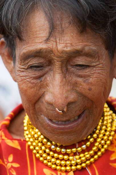 Guna indigenous women, on October 24, 2009, in Guna Yala San Blas.